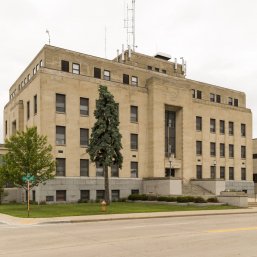 The Marinette County Courthouse, the site of a new green roof